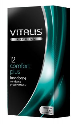 Контурные презервативы VITALIS PREMIUM comfort plus - 12 шт. от R&S GmbH
