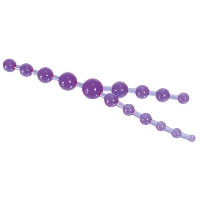Цепочка фиолетовых анальных шариков от Seven Creations