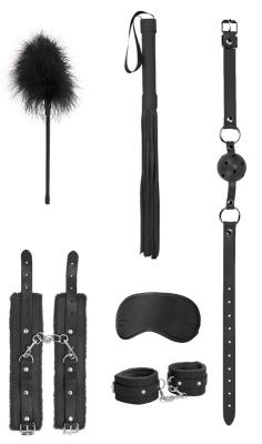 Черный игровой набор Beginners Bondage Kit от Shots Media BV