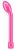 Розовый изогнутый вибромассажер G POWER - 18,5 см. от Seven Creations