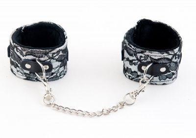 Серебристые кружевные поножи  от ToyFa