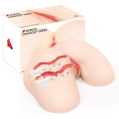 Мастурбатор-полуторс с двойным слоем материала и вибрацией Vanilla Onahole от KOKOS