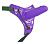Фиолетовый страпон на лакированных трусиках - 12 см. от Howells