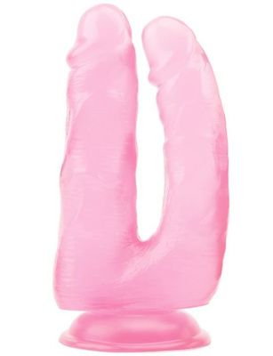 Розовый анально-вагинальный фаллоимитатор 14 Inch Dildo - 18 см. от Chisa
