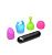 Вибропуля с 4 эластичными насадками Rechargeable Bullet With 4 Attachments от XR Brands