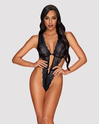 Пикантное кружевное боди-стринг Belisis от Obsessive
