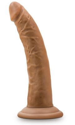 Кофейный фаллоимитатор 7 Inch Cock With Suction Cup - 19 см. от Blush Novelties