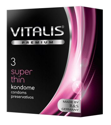 Ультратонкие презервативы VITALIS PREMIUM super thin - 3 шт. от R&S GmbH