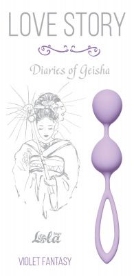 Сиреневые вагинальные шарики Diaries of a Geisha от Lola toys