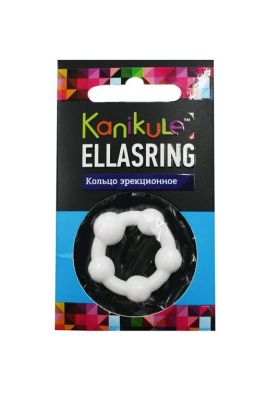 Цветное эрекционное кольцо с шариками Ellasring от Sitabella