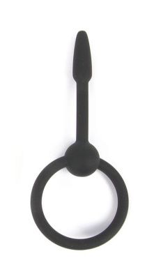Черный уретральный конусовидный плаг - 5,5 см. от Bior toys