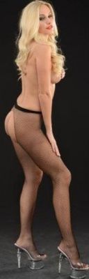 Колготы в сетку с вырезами от La Blinque