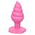 Розовая анальная пробка в виде мороженого Yum Bum Ice Cream Cone Butt Plug - 9,5 см. от California Exotic Novelties