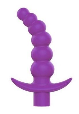 Фиолетовая вибрирующая анальная елочка Sweet Toys - 10,8 см. от Bior toys