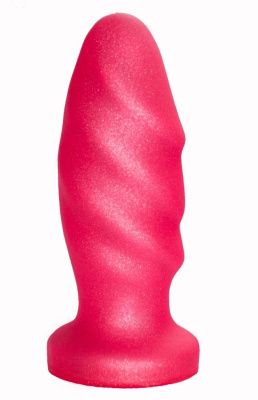 Розовая анальная пробка с рельефом - 12,9 см. от LOVETOY (А-Полимер)