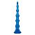 Голубая анальная елочка на присоскеAnal Beads With Suction Base - 21,6 см. от BlueLine