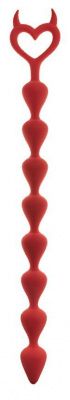 Бордовая анальная цепочка Bestla - 36,5 см. от Le Frivole