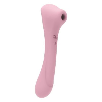 Нежно-розовый двусторонний стимулятор Daisy Massager - 20,2 см. от Adrien Lastic