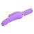 Фиолетовый вибратор Levina Double Penis - 21,5 см. от Howells