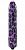 Фиолетовый вибратор с леопардовым принтом - 16 см. от Rocks-Off