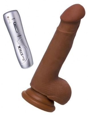 Коричневый вибратор-реалистик Mr.Lopez - 19 см. от ToyFa