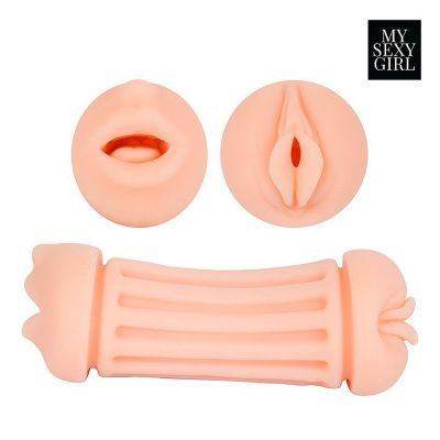 Двусторонний мастурбатор - ротик и вагина от Bior toys