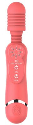 Розовый универсальный массажер Silicone Massage Wand - 20 см. от Shots Media BV