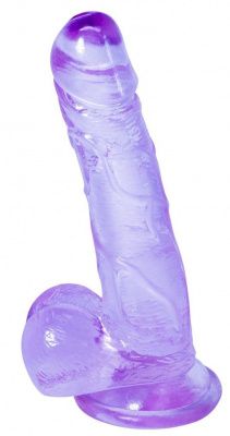 Фиолетовый фаллоимитатор Oxygen - 17,5 см. от Lola toys