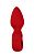 Красная анальная вибропробка Ida - 11,5 см. от Woma