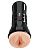 Телесный мастурбатор-вагина в черной колбе Super Luscious Lips XXL от Pipedream