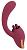 Малиновый вибратор с подвижными язычками 2 Function Vibrator - 20,6 см. от Orion