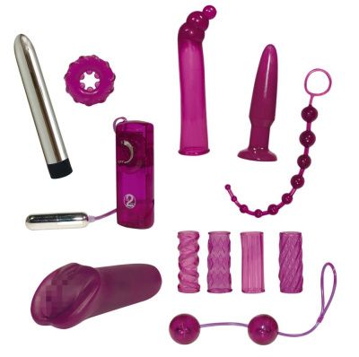 Фиолетовый эротический набор из 12 предметов Surprise Surprise Lovetoyset  от Orion