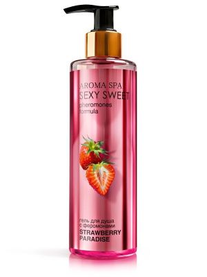 Гель для душа с феромонами и ароматом клубники Strawberry Paradise - 200 мл. от Биоритм