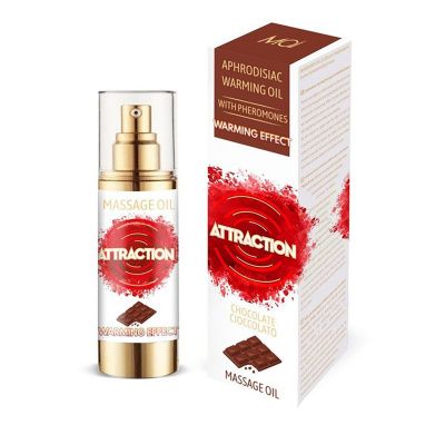 Массажное разогревающее масло с феромонами и ароматом шоколада - 30 мл. от Mai cosmetics