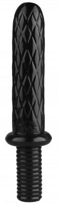 Черный анальный стимулятор с ромбиками - 31 см. от Сумерки богов