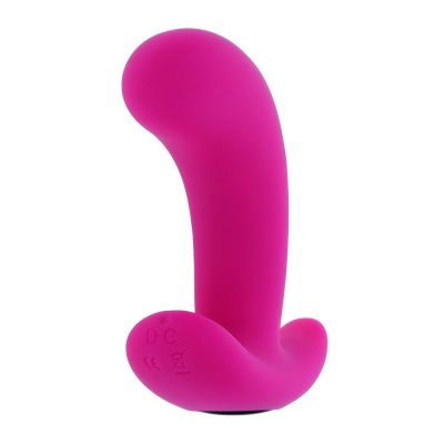 Розовый вибромассажёр простаты с пультом ДУ Hooking Up - 9,5 см. от Selopa