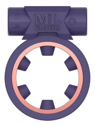 Фиолетовое эрекционное виброкольцо Magic Ring от ML Creation
