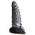 Серый фантазийный фаллоимитатор Beastly Tapered Bumpy Silicone Dildo - 21 см. от XR Brands