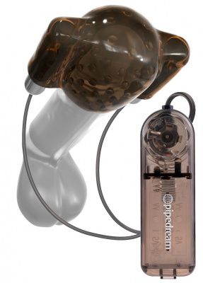 Дымчатый вибростимулятор головки пениса Dual Vibrating Head Teaser от Pipedream