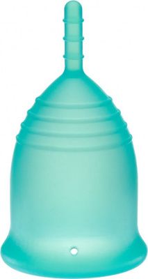 Бирюзовая менструальная чаша Clarity Cup S от Bradex