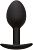 Черная анальная пробка из силикона Weighted Silicone Plug - 7,5 см. от California Exotic Novelties