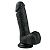 Черный фаллоимитатор Realistic Dildo - 17,5 см. от EDC Wholesale