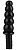Черный фантазийный фаллоимитатор - 28 см. от Сумерки богов