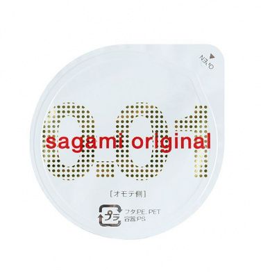Супертонкий презерватив Sagami Original 0.01 - 1 шт. от Sagami