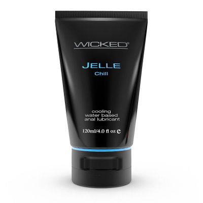 Анальный охлаждающий лубрикант WICKED JELLE CHILL на водной основе - 120 мл. от Wicked