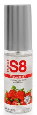 Лубрикант S8 Flavored Lube со вкусом клубники - 50 мл. от Stimul8