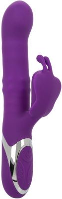 Фиолетовый вибратор-кролик Enchanted Flutter с массажем бусин и пенетрацией от California Exotic Novelties