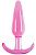 Гладкая розовая анальная пробка Jelly Rancher T-Plug Smooth - 10,9 см. от NS Novelties