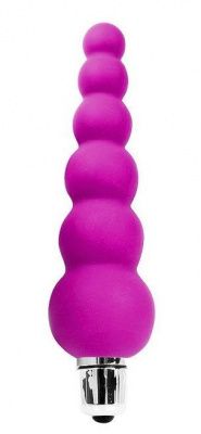 Розовый анальный вибромассажер-елочка - 12 см. от Bior toys