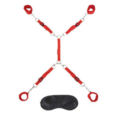 Красная фиксация на матрас Classic Bedspreader от Lux Fetish